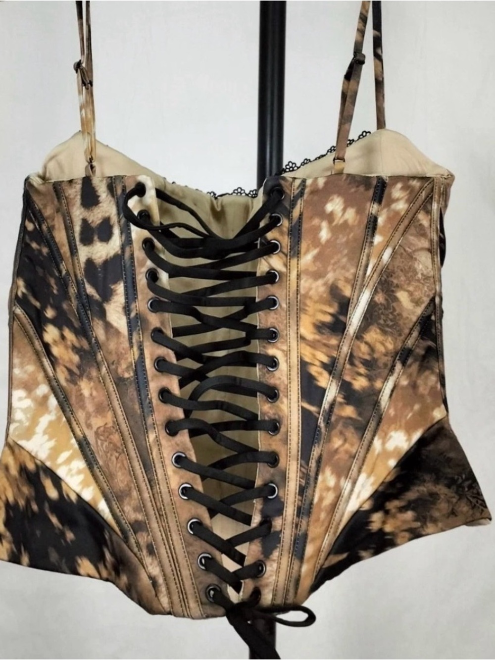 House of CB Brown Leopard Print Corset Top - Picture 4 of 4